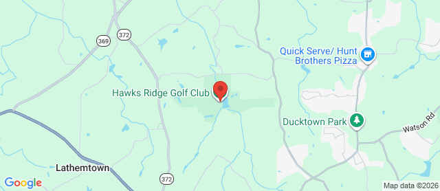 Map for Hawks Ridge Golf Club