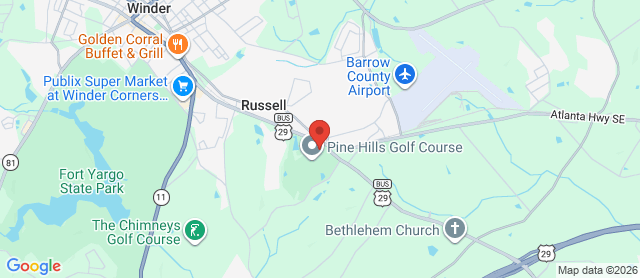 Map for Pine Hills Golf Club