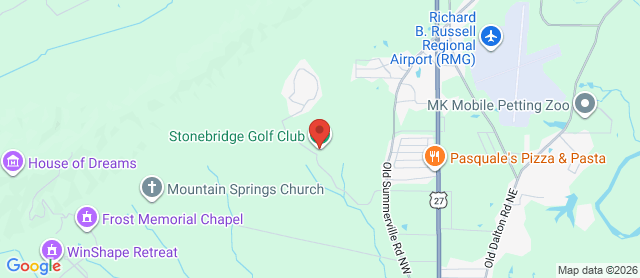 Map for Stonebridge Golf Club