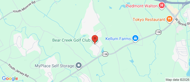 Map for Bear Creek Golf Course