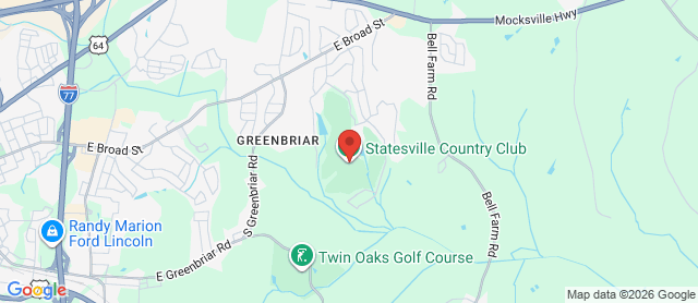 Map for Statesville Country Club