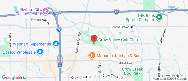 Map for Crow Valley Golf Club