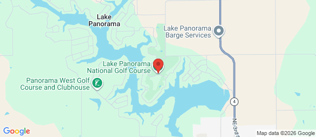 Map for Lake Panorama National Golf Course