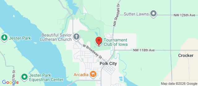 Map for Tournament Club of Iowa