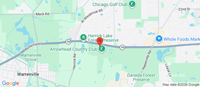 Map for Arrowhead Golf Club