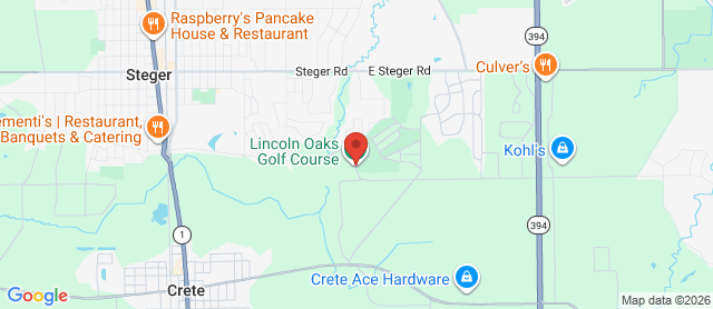 Map for Lincoln Oaks Golf Course