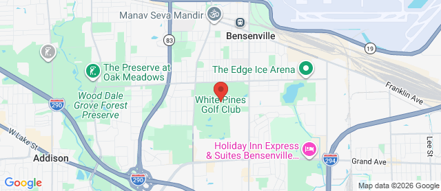 Map for White Pines Golf Club