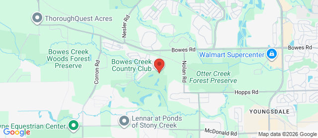 Map for Bowes Creek Country Club
